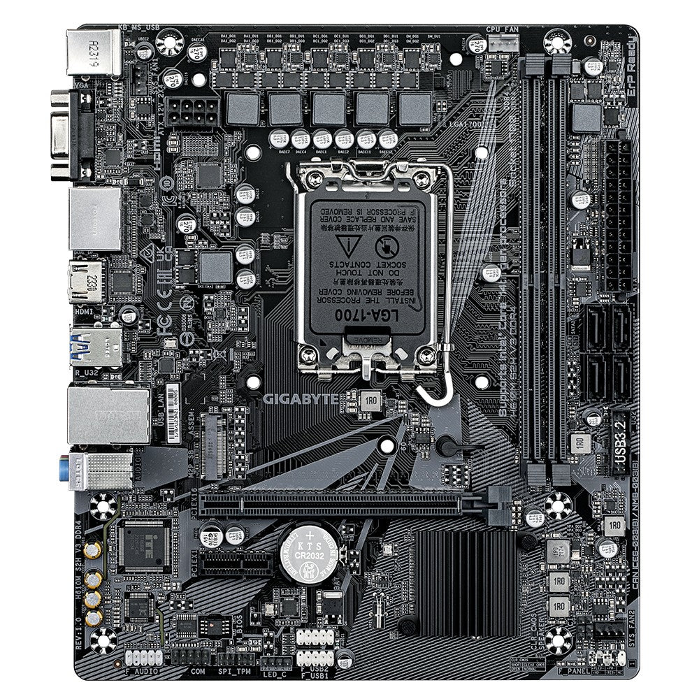 Placă de bază H610M S2H V3 DDR4 s1700 2DDR4 DP/HDMI M.2 mATX