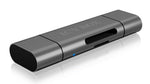Cititor de carduri IB-CR200-C USB 2.0 Tip-C, TIP_A