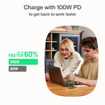 Cablu împletit USB-C-USB-C PowerStream 100W, 1,2 m, negru