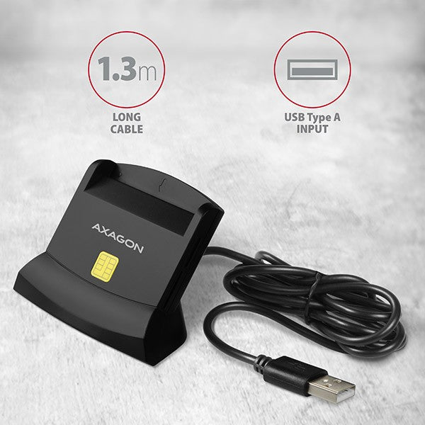 Cititor de carduri de identitate CRE-SM2 și USB pentru carduri SD/microSD/SIM