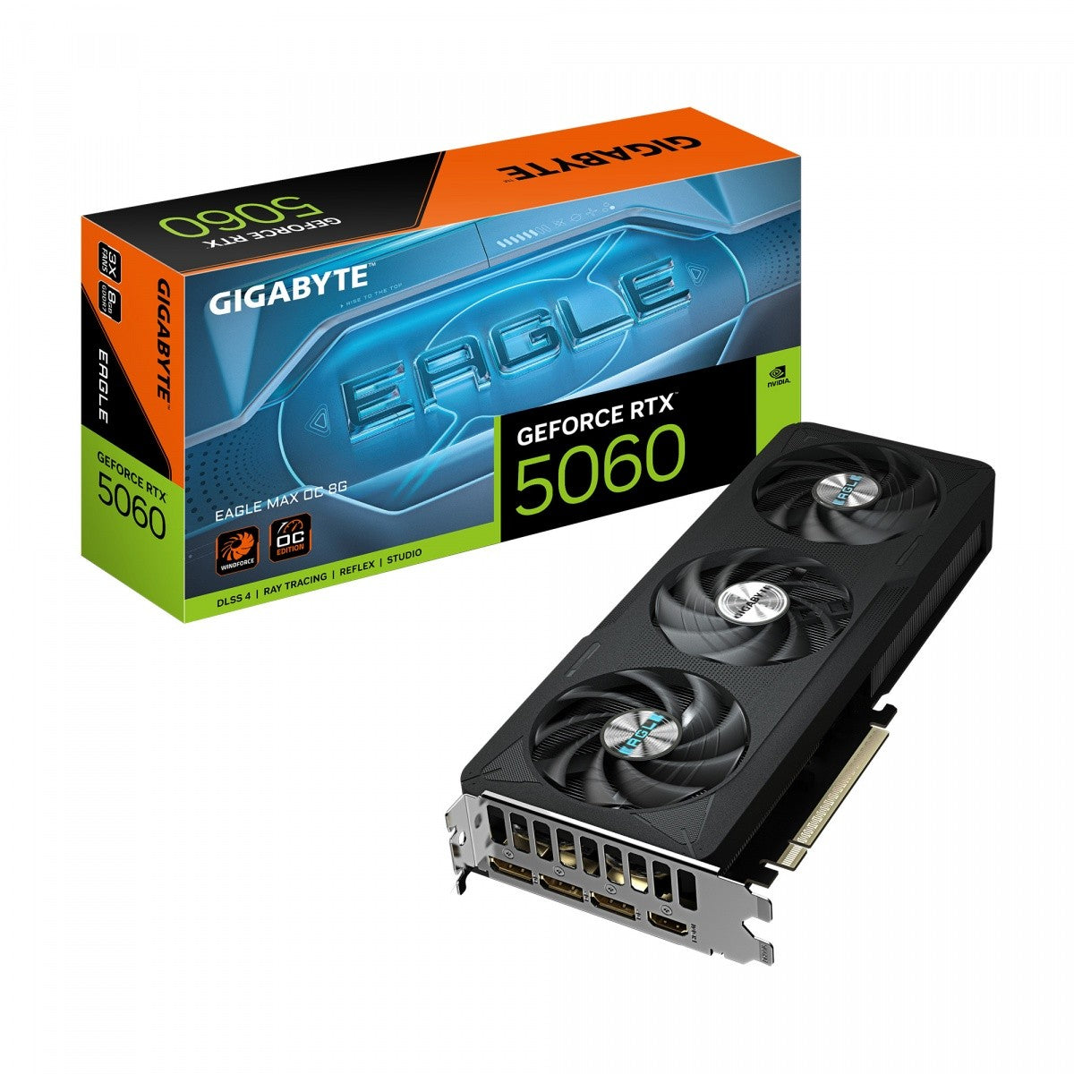Placă grafică GeForce RTX 5060 EAGLE MAX OC 8G GV-N5060EAGLEMAX OC-8GD