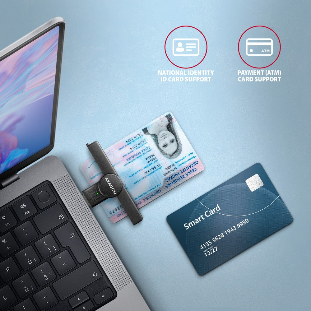 Cititor de carduri de identitate CRE-SMPA PocketReader USB-A