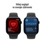Carcasă din aluminiu onix de 42 mm pentru ceasuri seria 11 GPS, curea sport neagră - mărimea S/M