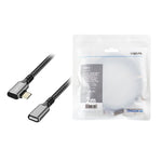 Cablu USB 3.2 Gen1 Tip C la USB-C/F, PD, 2m