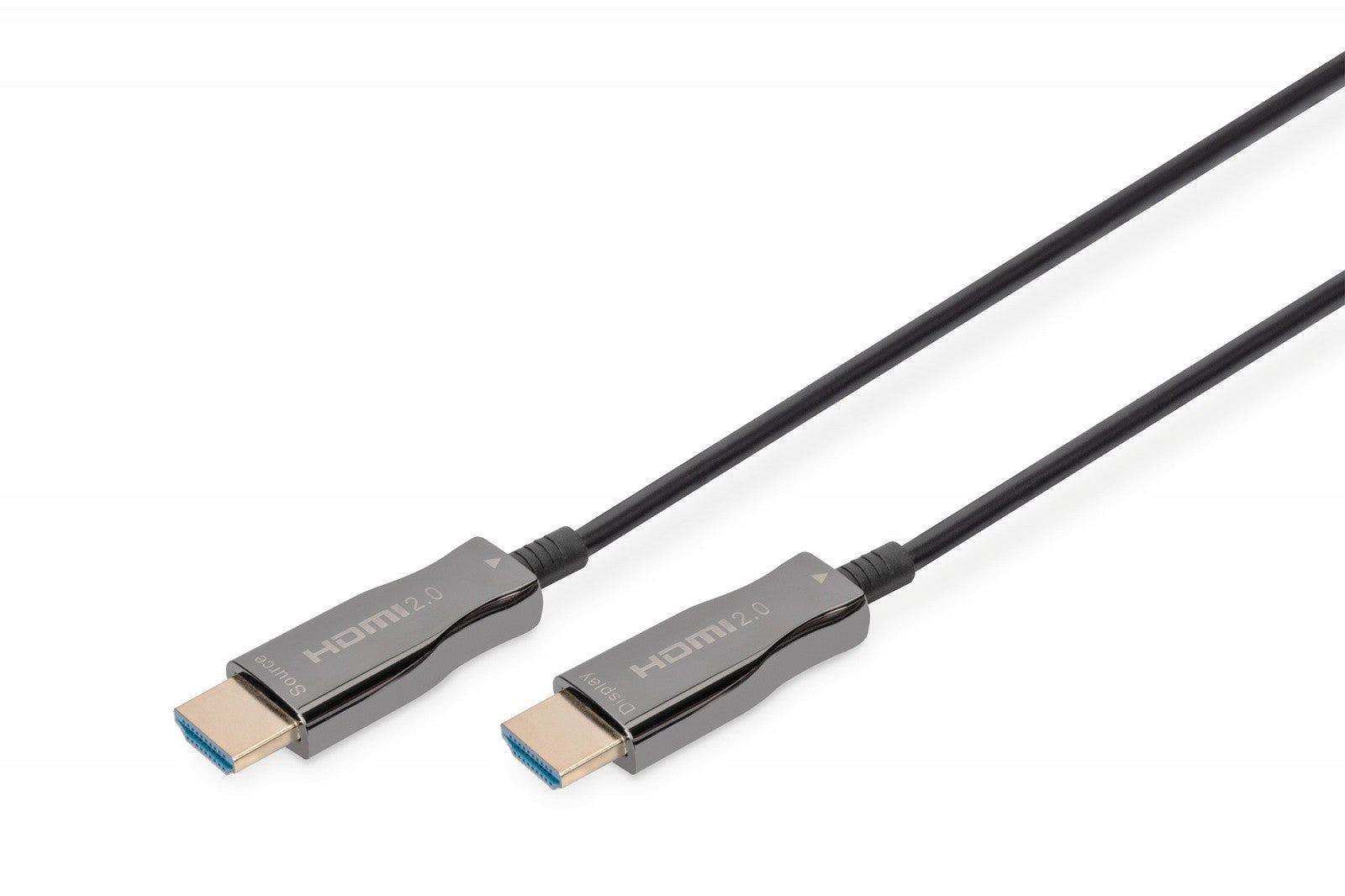 Cablu de conectare hibrid AOC HDMI 2.0 Premium de mare viteză 4K/60Hz UHD HDMI A/HDMI A M/M Negru 20m