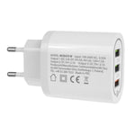 Încărcător de perete QC 3xUSB MCE479W
