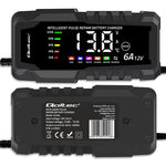 Încărcător cu microprocesor 12V 6A | Redresor cu funcție de reparare pentru baterii AGM GEL LiFePO4 | LCD