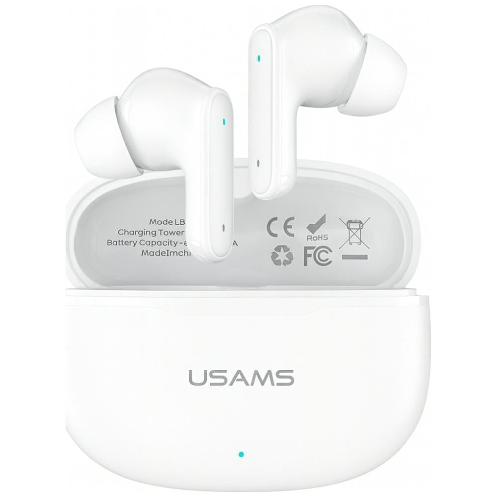 Căști Bluetooth 6.0 E05 TWS albe