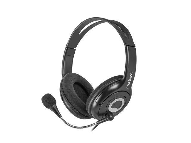 Căști Bear 2 cu microfon, negre