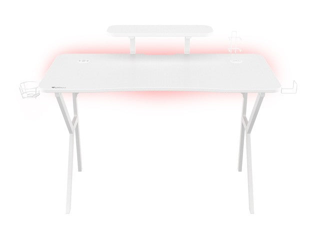 Birou de gaming Genesis Holm 320 RGB, alb