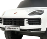 Mașinuță Porsche Cayenne albă cu mâner