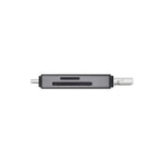 Cititor de carduri SD 3 în 1, USB-C + USB-A 2.0 + Micro USB, AK-72