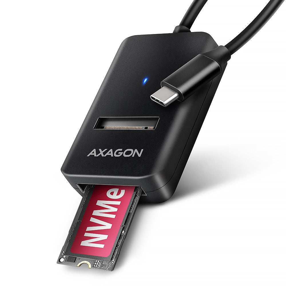 Adaptor ADM2-CM USB3.2 Gen 2 M.2 NVMe/SATA SSD cablu USB-C 10 cm