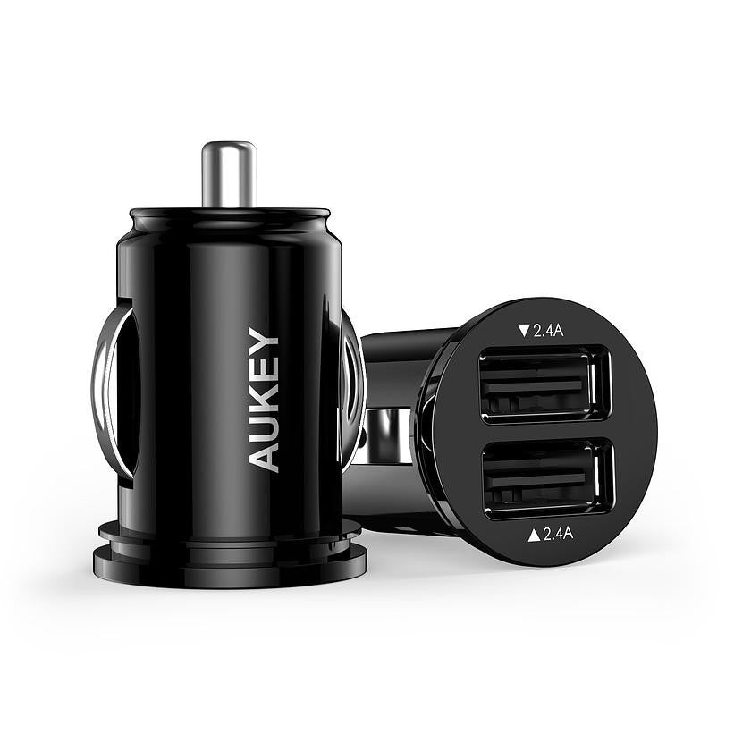 Încărcător auto mini CC-S1 2xUSB AiPower 4.8A 24W