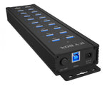 Hub IB-HUB1720-U3 cu 20 de porturi, sursă de alimentare de 96 wați, 18 porturi USB-A, 2 porturi USB de încărcare