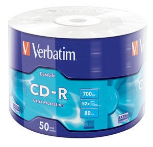CD-R 52x 700MB 50P SP Folie de protecție suplimentară 43787