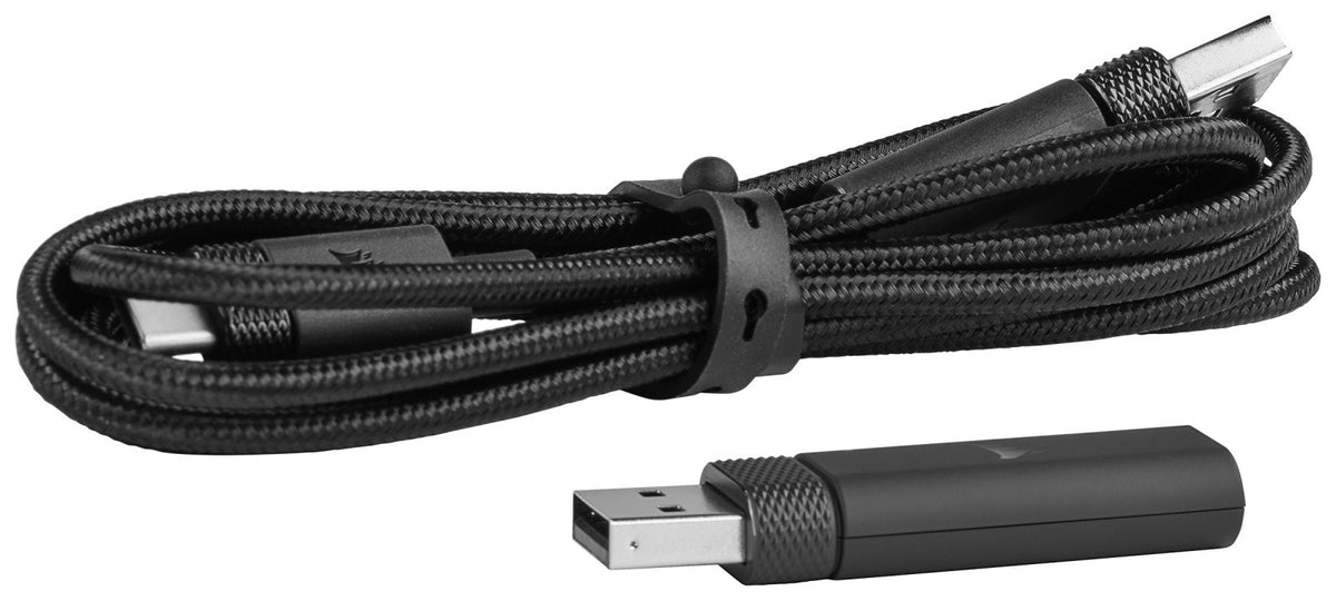 Căști wireless HS80 RGB Carbon