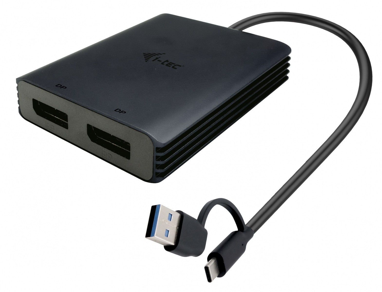 Adaptor video USB-A/USB-C dual 4K/60 Hz DisplayPort