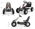 Kart cu pedale Thor White