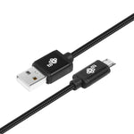 Cablu USB-Micro USB, cablu negru de 1,5 m