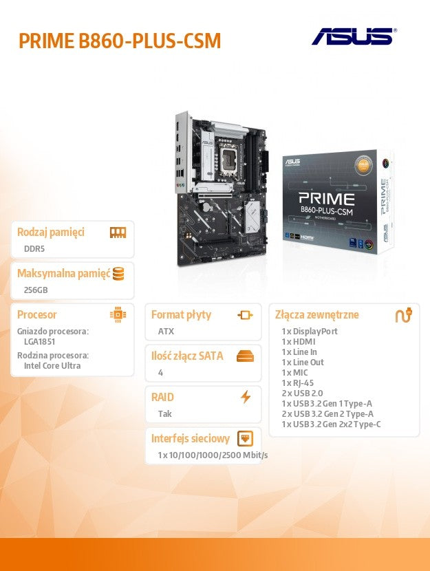Placa de bază PRIME B860-PLUS-CSM