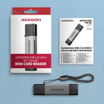 Cititor de carduri extern CRE-DAC USB 3.2 Gen 1 Tip-C + Tip-A SD/microSD