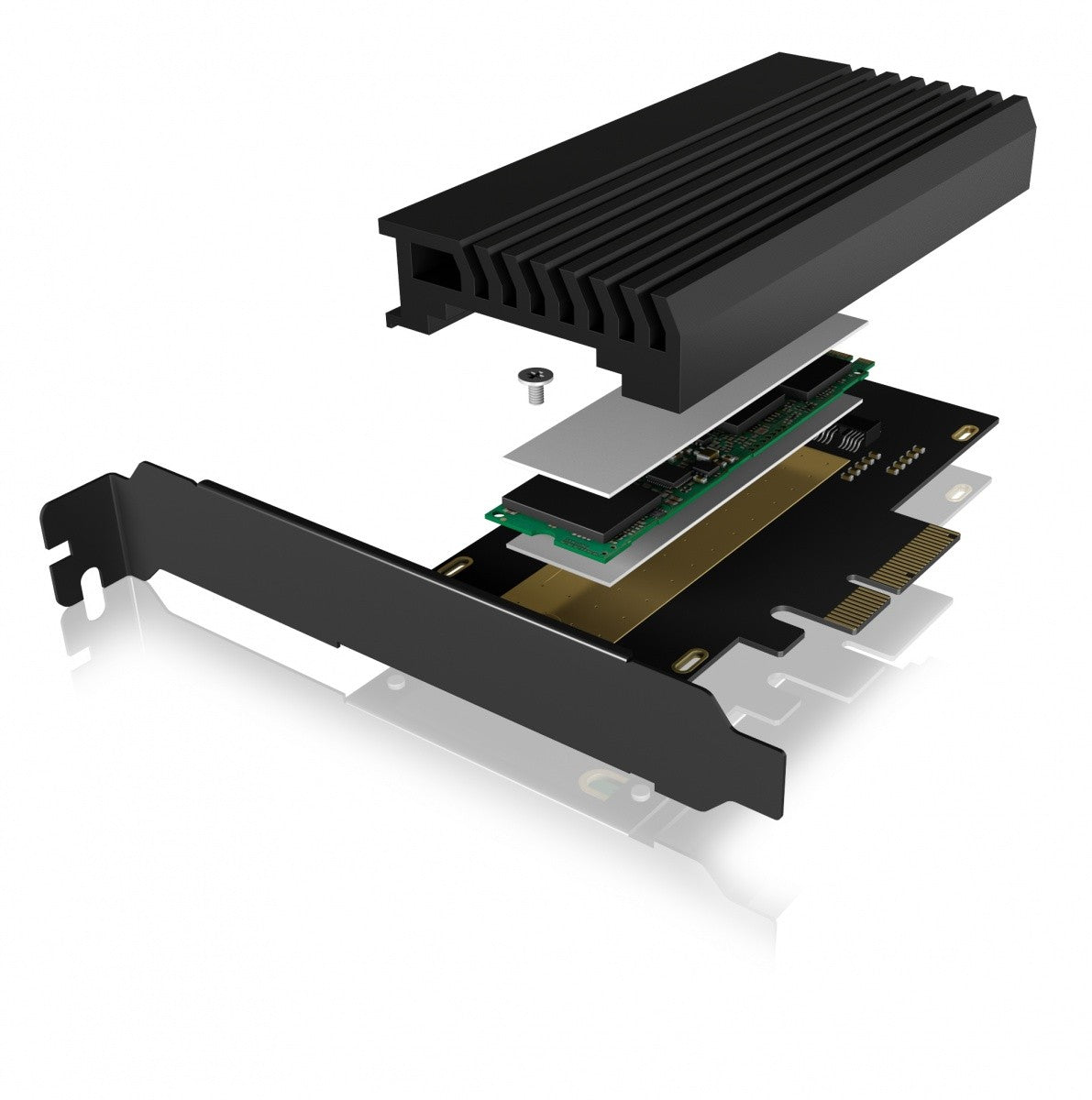 Placă PCIe cu slot M.2 M-Key pentru un SSD M.2 NVMe IB-PCI214M2-HSL