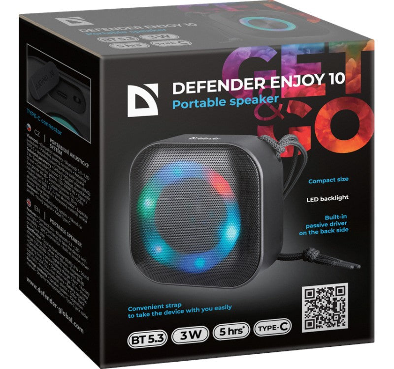 Boxă Bluetooth ENJOY 10 3W, neagră