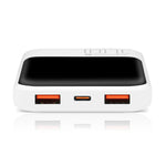 Baterie externă 10000 mAh 2X USB 1X USB-C 22.5W QC4.0 cu afișaj LED