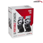 Boxe de calculator USB AC805, 6 W, negre