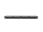 Patch Panel 24 Porturi 1U Cat.6 Negru