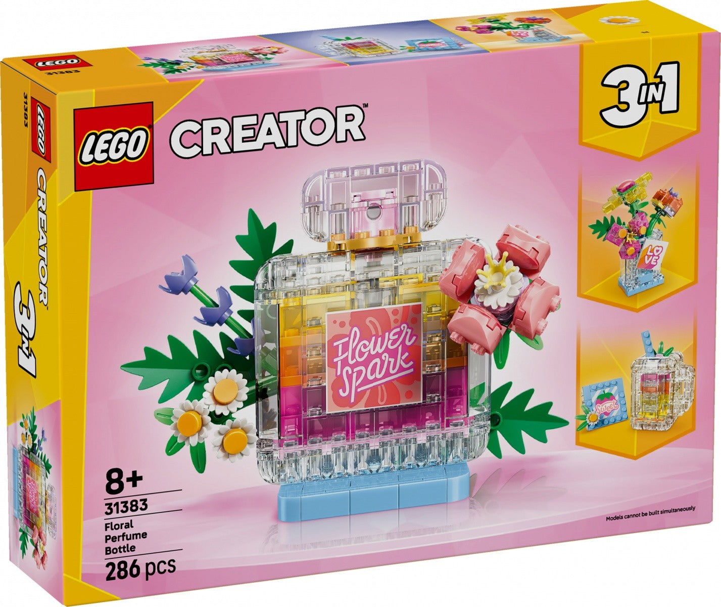 Sticlă de parfum Creator 31383 cu decor floral