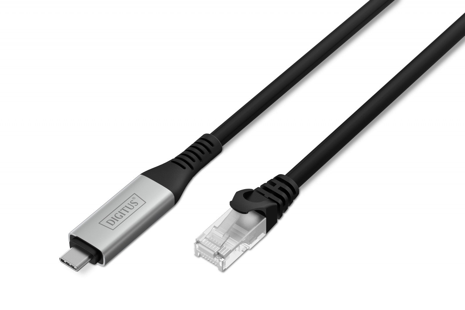 Cablu adaptor USB-C la RJ45 Kat. 6A S/FTP, 1 Gbit/s, USB 3.2 Gen1, LSZH, 2m