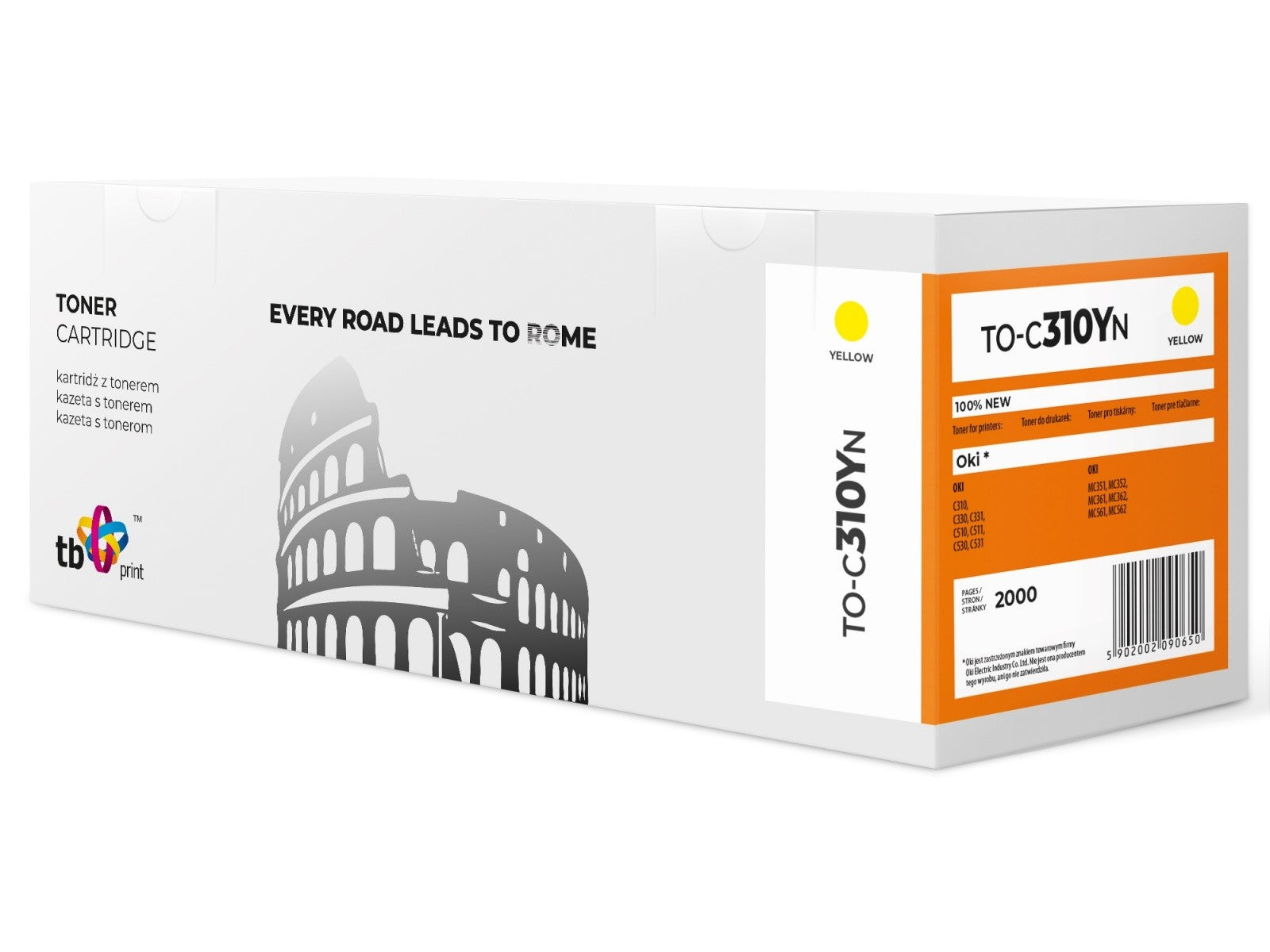 Toner pentru OKI C310 TO-C310YN galben 100% nou