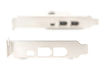 Hartă (Controle) Firewire (400) PCI Exp., 2xZew. 1xZew. (Mini) IEEE1394a 6pin+Mini, Profil redus, VT6308P