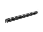 Patch Panel 24 Porturi 1U Cat.6 Negru