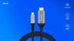 Cablu USB-C la HDMI v2.0b, 3 m, cupru CL-184