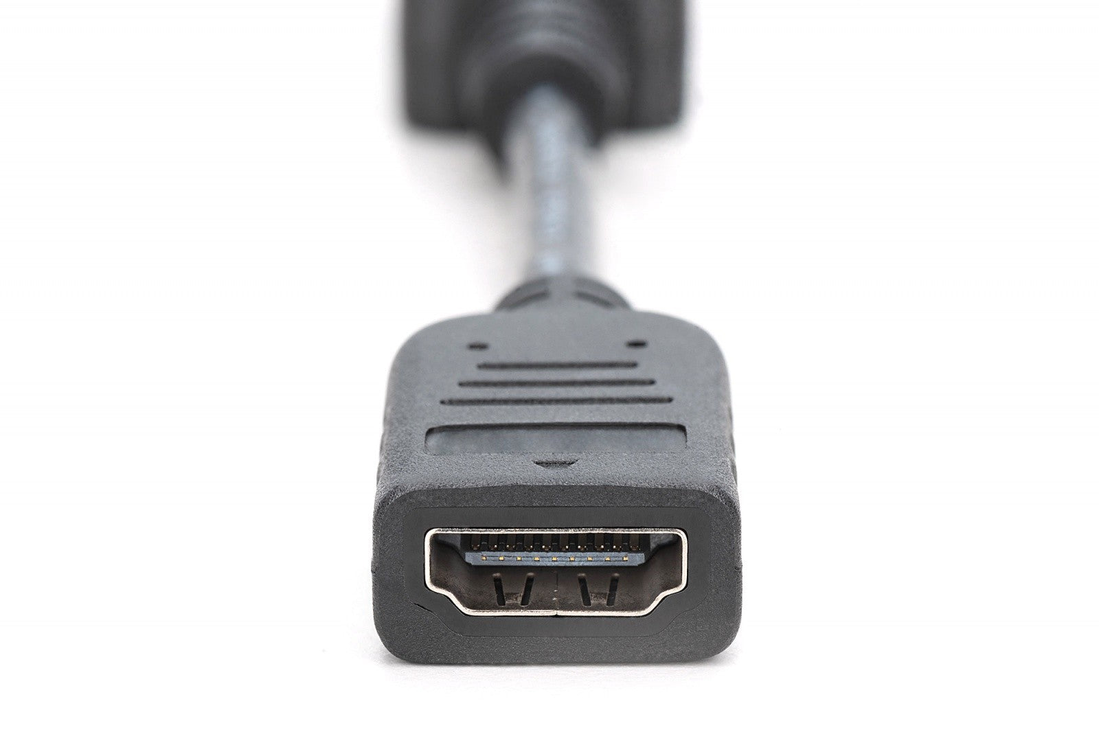 Cablu adaptor DisplayPort cu dispozitiv de blocare 1080p 60Hz FHD Tip DP/HDMI A M/F negru 0.15m