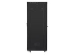 Dulap rack negru de podea 19" 42U 800x1000, ușă LCD din sticlă (pachet complet)