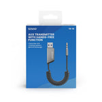 Adaptor transmițător AUX cu Bluetooth 5.3, funcție hands-free, TR-16