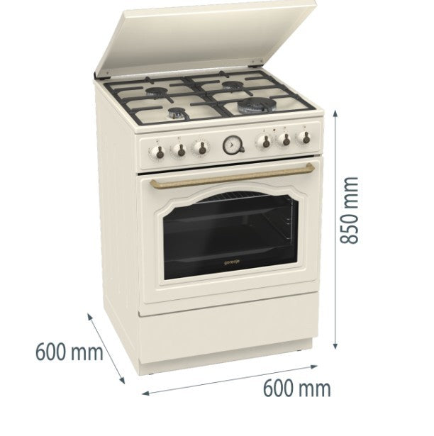 Aragaz electric pe gaz GKS6C71CLI