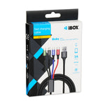 CABLU USB 4W1 2XUSB-C, MICROUSB, LIGHTNING