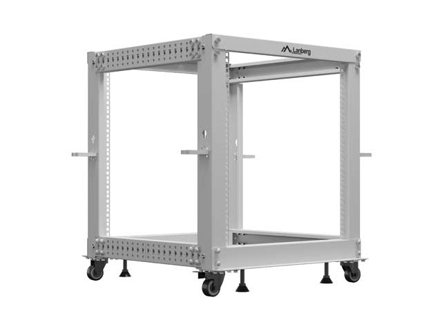Rack deschis 19 inch 12U 600x600-1100 reglabil gri