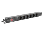 Prelungitor rack PDU 19 inch 1U 16A 5xschuko 2m negru