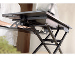 Subțire ergonomică pentru birou, suprafață de lucru: 950x615x106-460mm, reglabilă, neagră