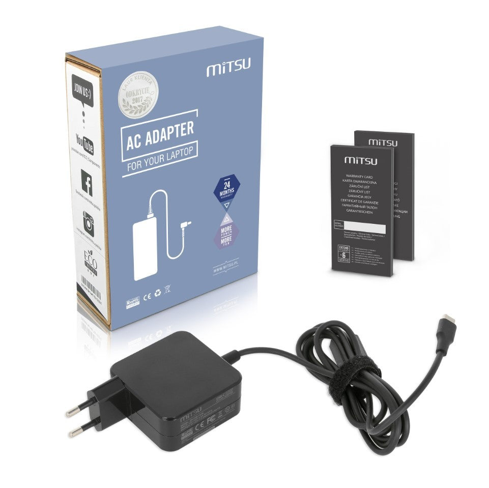 Încărcător laptop 45W USB-C 5V-9V-12V-15V/3A, 20V/2.25A PD