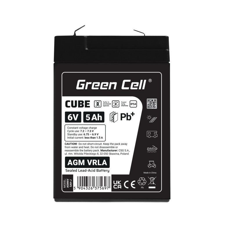 Baterie AGM VRLA 6V 5Ah IP54