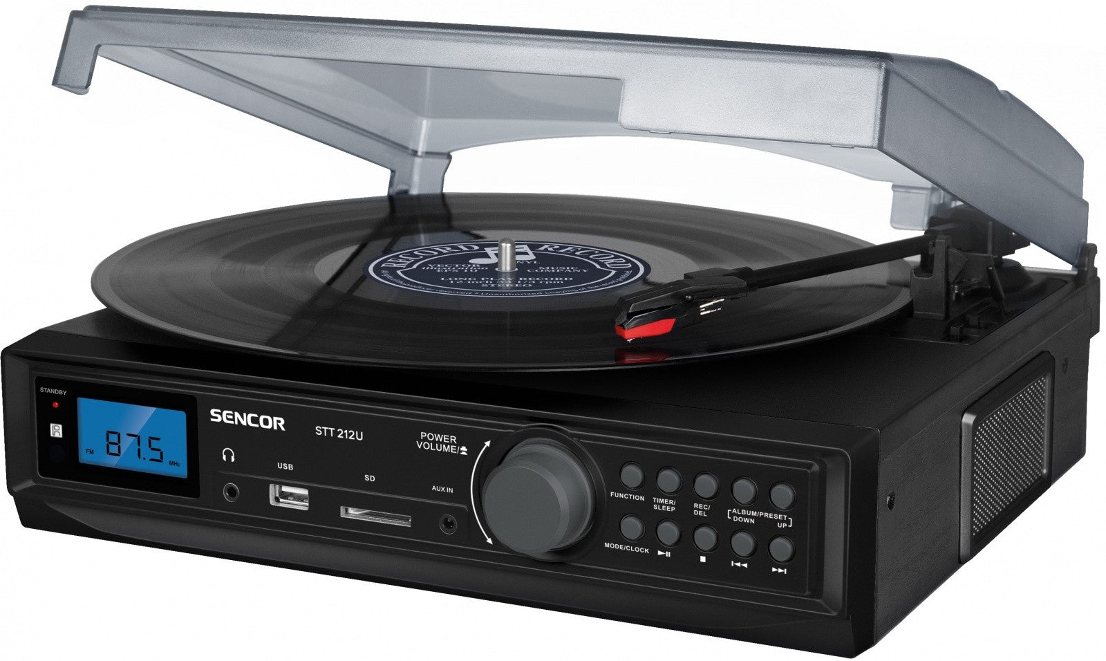 Pick-up STT 212U, tuner FM digital, USB/SD, MP3, BT
