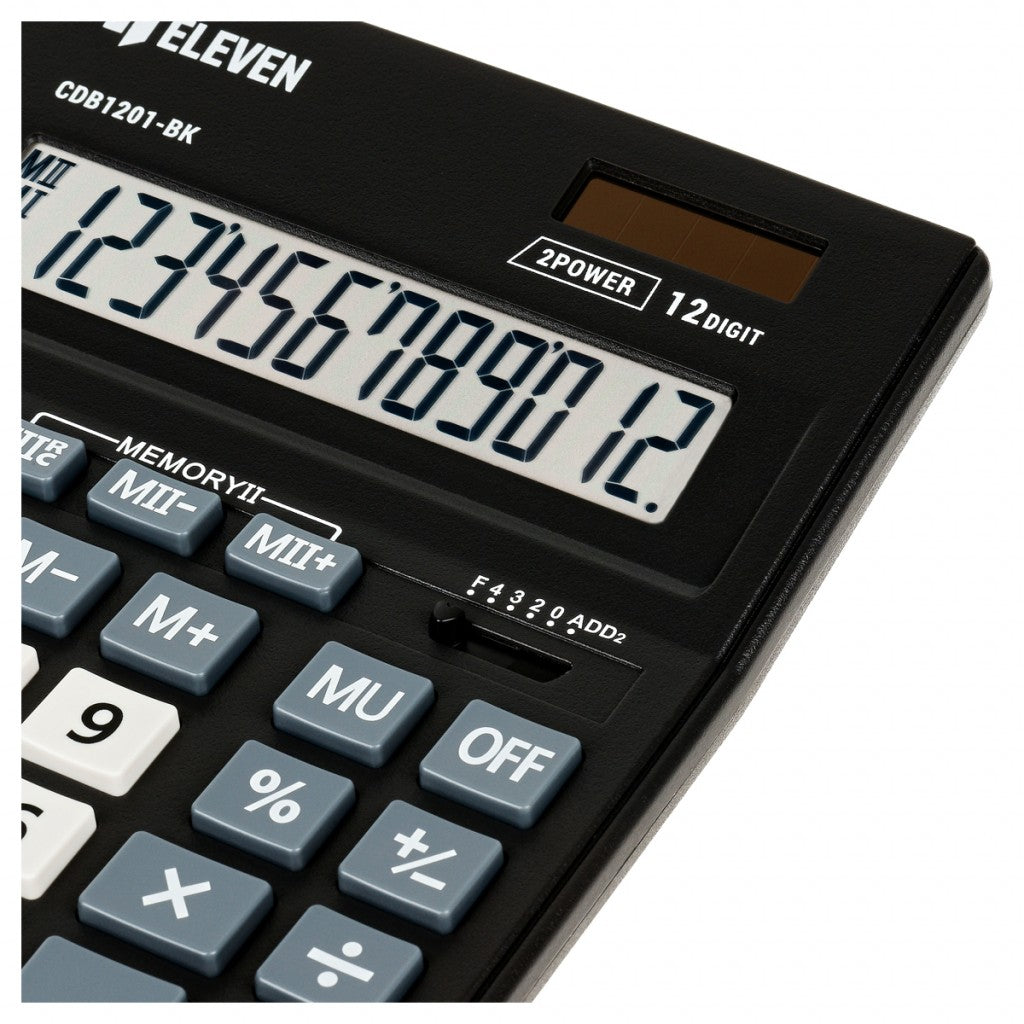 Calculator de birou negru CDB 1201BK