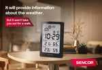 Stație meteo multifuncțională SWS 2300 B, cu dată, ceas, ceas deșteptător